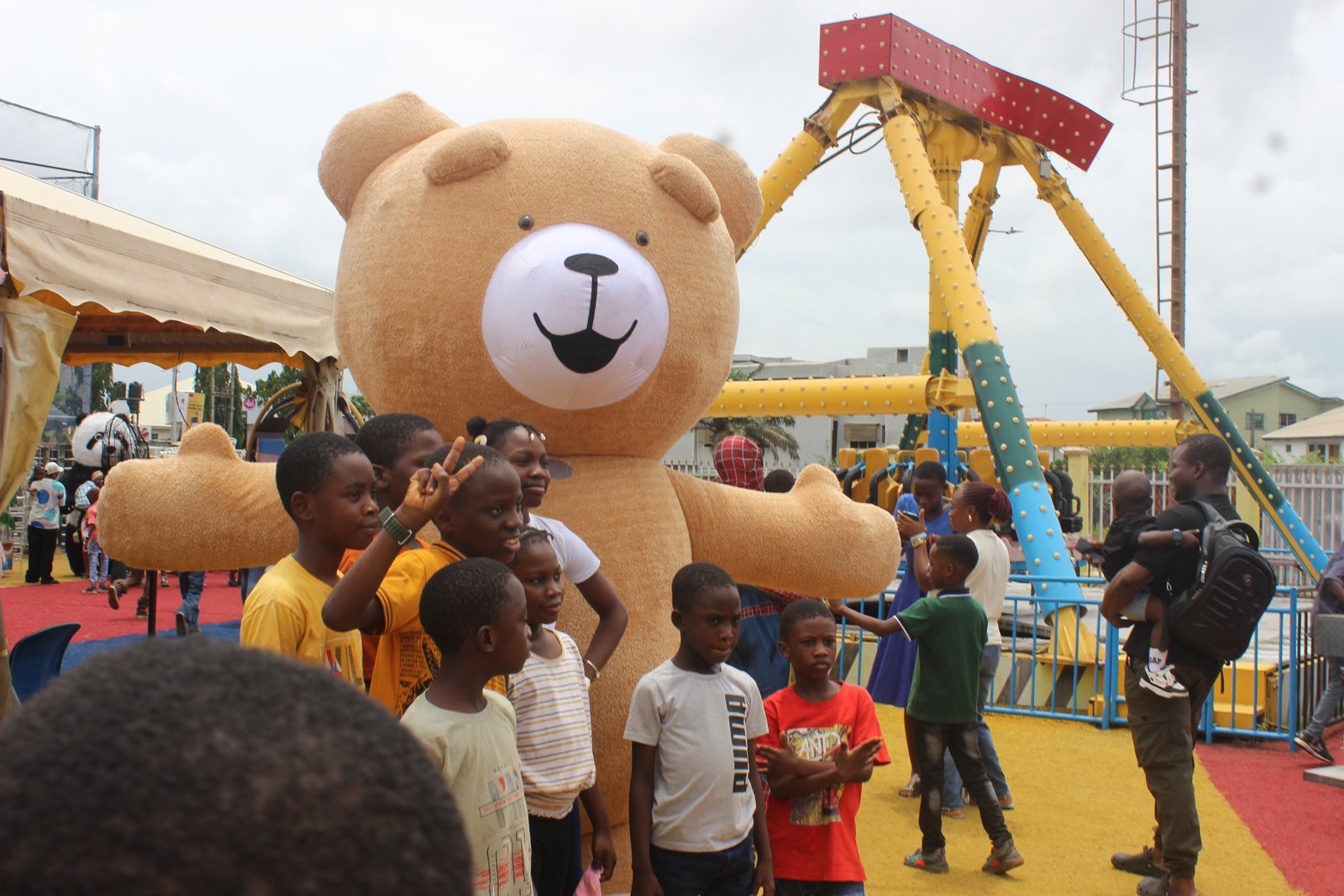 Volunteers interacting